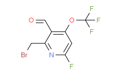 2-(Bromomethyl)-6-fluoro-4-(trifluoromethoxy)pyridine-3-carboxaldehyde