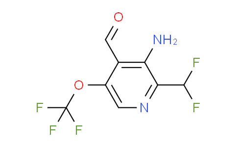 3-Amino-2-(difluoromethyl)-5-(trifluoromethoxy)pyridine-4-carboxaldehyde
