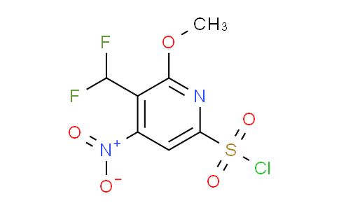 3-(Difluoromethyl)-2-methoxy-4-nitropyridine-6-sulfonyl chloride