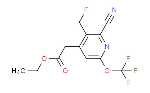 AM42188 | 1806076-59-4 | Ethyl 2-cyano-3-(fluoromethyl)-6-(trifluoromethoxy)pyridine-4-acetate