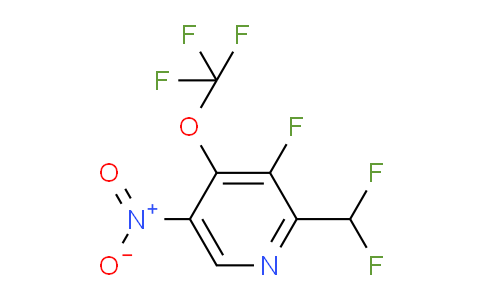 2-(Difluoromethyl)-3-fluoro-5-nitro-4-(trifluoromethoxy)pyridine