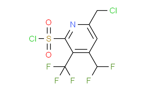 AM42211 | 1804288-86-5 | 6-(Chloromethyl)-4-(difluoromethyl)-3-(trifluoromethyl)pyridine-2-sulfonyl chloride