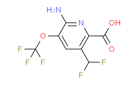 AM42233 | 1806151-50-7 | 2-Amino-5-(difluoromethyl)-3-(trifluoromethoxy)pyridine-6-carboxylic acid