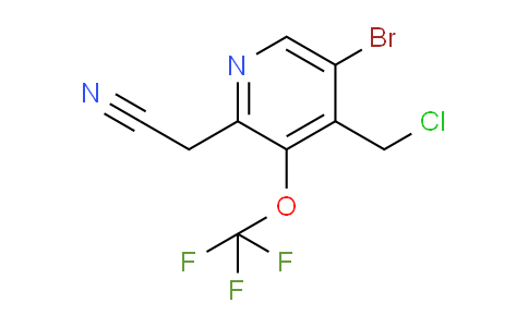 5-Bromo-4-(chloromethyl)-3-(trifluoromethoxy)pyridine-2-acetonitrile