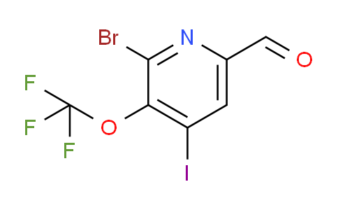 2-Bromo-4-iodo-3-(trifluoromethoxy)pyridine-6-carboxaldehyde