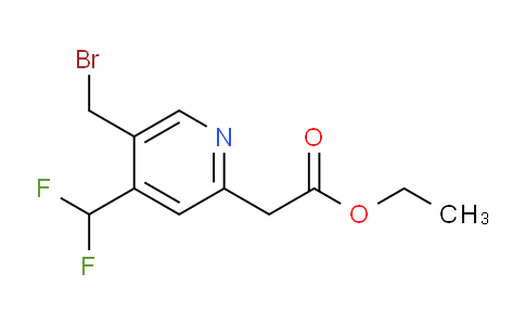 Ethyl 5-(bromomethyl)-4-(difluoromethyl)pyridine-2-acetate