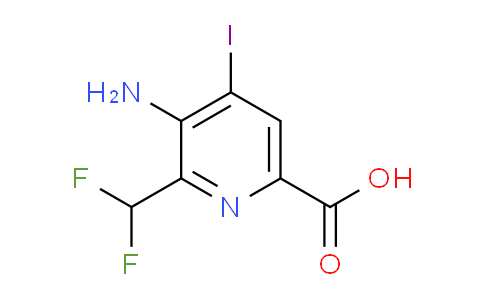 AM42445 | 1806789-69-4 | 3-Amino-2-(difluoromethyl)-4-iodopyridine-6-carboxylic acid