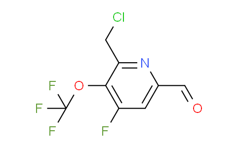 2-(Chloromethyl)-4-fluoro-3-(trifluoromethoxy)pyridine-6-carboxaldehyde