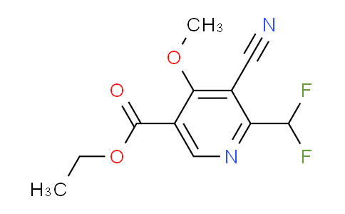 Ethyl 3-cyano-2-(difluoromethyl)-4-methoxypyridine-5-carboxylate