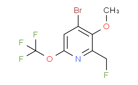 4-Bromo-2-(fluoromethyl)-3-methoxy-6-(trifluoromethoxy)pyridine