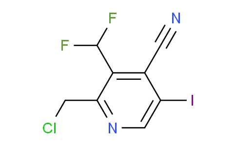 2-(Chloromethyl)-4-cyano-3-(difluoromethyl)-5-iodopyridine