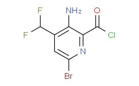 3-Amino-6-bromo-4-(difluoromethyl)pyridine-2-carbonyl chloride