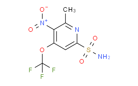 2-Methyl-3-nitro-4-(trifluoromethoxy)pyridine-6-sulfonamide
