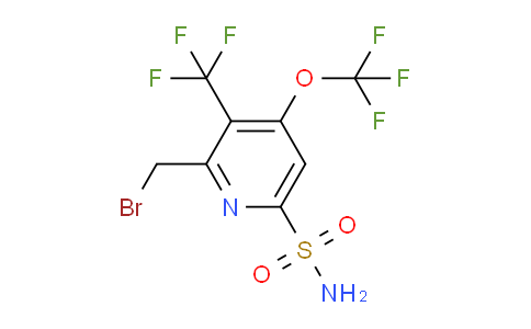 2-(Bromomethyl)-4-(trifluoromethoxy)-3-(trifluoromethyl)pyridine-6-sulfonamide