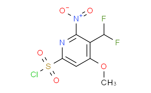 3-(Difluoromethyl)-4-methoxy-2-nitropyridine-6-sulfonyl chloride