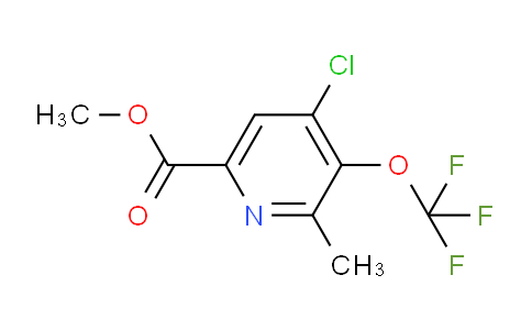 Methyl 4-chloro-2-methyl-3-(trifluoromethoxy)pyridine-6-carboxylate