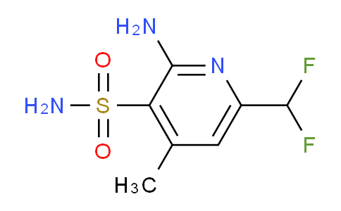 2-Amino-6-(difluoromethyl)-4-methylpyridine-3-sulfonamide