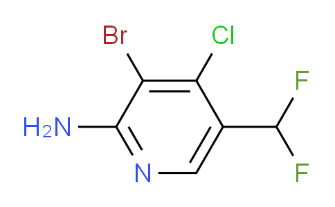 2-Amino-3-bromo-4-chloro-5-(difluoromethyl)pyridine