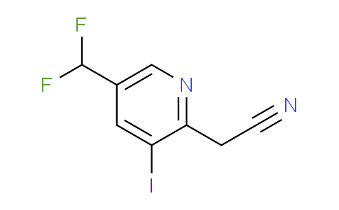 5-(Difluoromethyl)-3-iodopyridine-2-acetonitrile