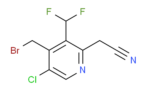 4-(Bromomethyl)-5-chloro-3-(difluoromethyl)pyridine-2-acetonitrile