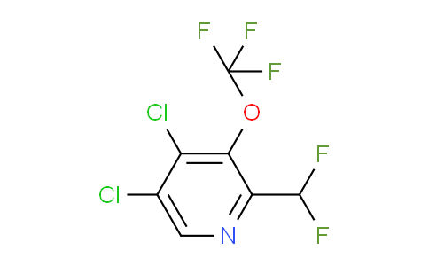 4,5-Dichloro-2-(difluoromethyl)-3-(trifluoromethoxy)pyridine