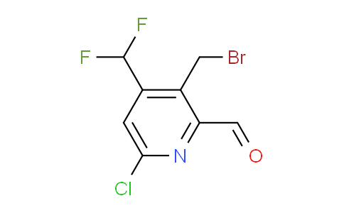 3-(Bromomethyl)-6-chloro-4-(difluoromethyl)pyridine-2-carboxaldehyde