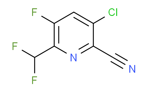 3-Chloro-2-cyano-6-(difluoromethyl)-5-fluoropyridine