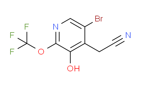 5-Bromo-3-hydroxy-2-(trifluoromethoxy)pyridine-4-acetonitrile