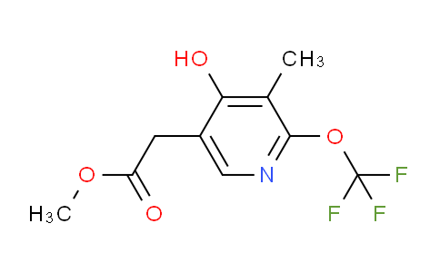 Methyl 4-hydroxy-3-methyl-2-(trifluoromethoxy)pyridine-5-acetate