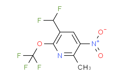 5-(Difluoromethyl)-2-methyl-3-nitro-6-(trifluoromethoxy)pyridine