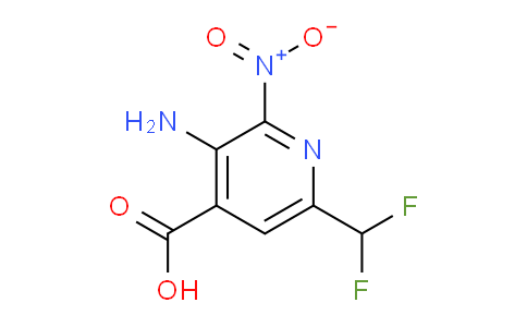 3-Amino-6-(difluoromethyl)-2-nitropyridine-4-carboxylic acid