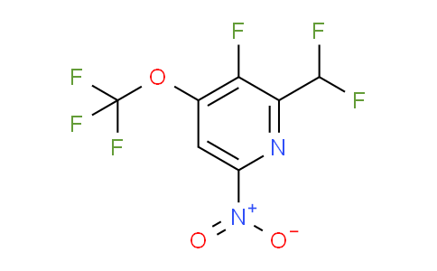 2-(Difluoromethyl)-3-fluoro-6-nitro-4-(trifluoromethoxy)pyridine