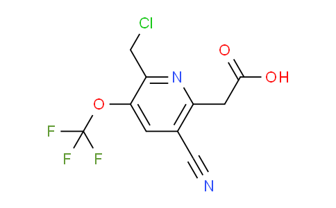 2-(Chloromethyl)-5-cyano-3-(trifluoromethoxy)pyridine-6-acetic acid