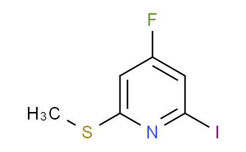 4-Fluoro-2-iodo-6-(methylthio)pyridine