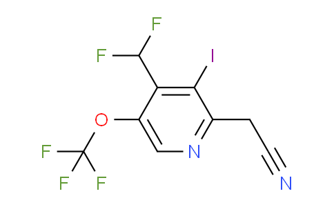 4-(Difluoromethyl)-3-iodo-5-(trifluoromethoxy)pyridine-2-acetonitrile