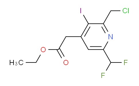 AM42800 | 1807017-55-5 | Ethyl 2-(chloromethyl)-6-(difluoromethyl)-3-iodopyridine-4-acetate