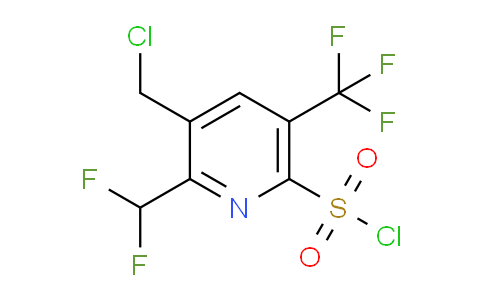 AM42813 | 1361895-97-7 | 3-(Chloromethyl)-2-(difluoromethyl)-5-(trifluoromethyl)pyridine-6-sulfonyl chloride
