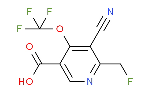 AM42814 | 1803664-87-0 | 3-Cyano-2-(fluoromethyl)-4-(trifluoromethoxy)pyridine-5-carboxylic acid