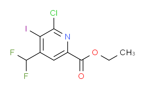 AM42905 | 1806936-76-4 | Ethyl 2-chloro-4-(difluoromethyl)-3-iodopyridine-6-carboxylate