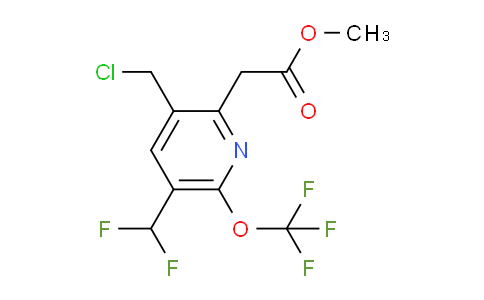 AM42946 | 1805247-84-0 | Methyl 3-(chloromethyl)-5-(difluoromethyl)-6-(trifluoromethoxy)pyridine-2-acetate