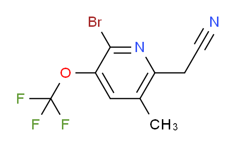 AM42959 | 1803631-36-8 | 2-Bromo-5-methyl-3-(trifluoromethoxy)pyridine-6-acetonitrile