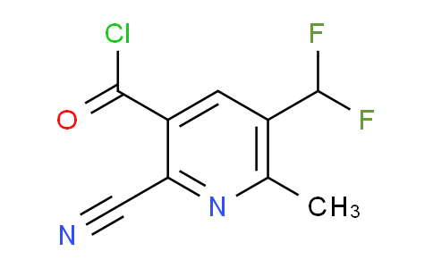 2-Cyano-5-(difluoromethyl)-6-methylpyridine-3-carbonyl chloride