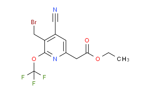 AM42993 | 1806186-56-0 | Ethyl 3-(bromomethyl)-4-cyano-2-(trifluoromethoxy)pyridine-6-acetate