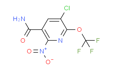 3-Chloro-6-nitro-2-(trifluoromethoxy)pyridine-5-carboxamide