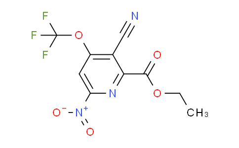Ethyl 3-cyano-6-nitro-4-(trifluoromethoxy)pyridine-2-carboxylate
