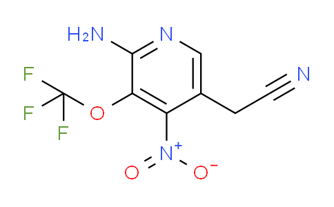 2-Amino-4-nitro-3-(trifluoromethoxy)pyridine-5-acetonitrile