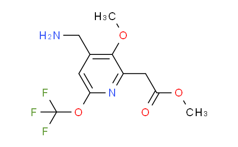 AM43030 | 1804767-96-1 | Methyl 4-(aminomethyl)-3-methoxy-6-(trifluoromethoxy)pyridine-2-acetate