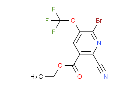Ethyl 2-bromo-6-cyano-3-(trifluoromethoxy)pyridine-5-carboxylate