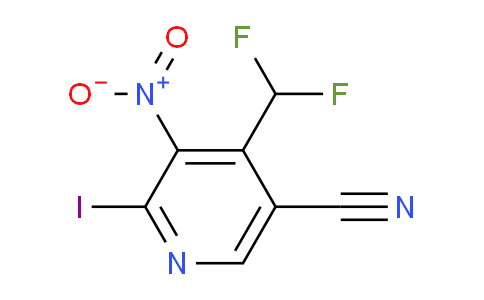 5-Cyano-4-(difluoromethyl)-2-iodo-3-nitropyridine