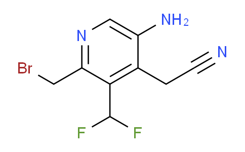 5-Amino-2-(bromomethyl)-3-(difluoromethyl)pyridine-4-acetonitrile
